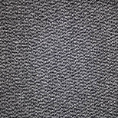 Harris Tweed 100% Wool Upholstery Fabric - Black Grey