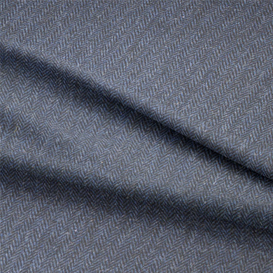 Harris Tweed 100% Wool Upholstery Fabric - Navy