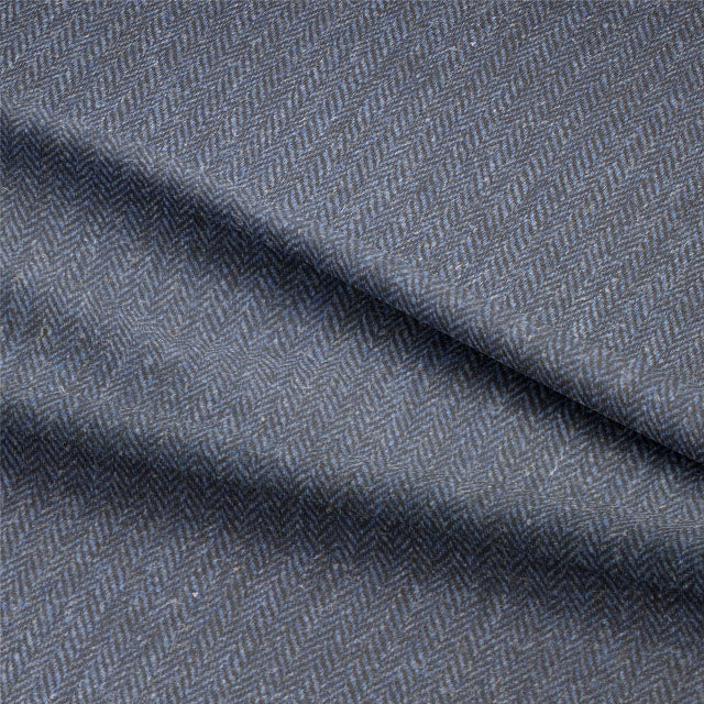 Harris Tweed 100% Wool Upholstery Fabric - Navy