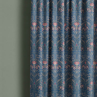 Hathaway Aqua - Printed Upholstery Fabric For Sale