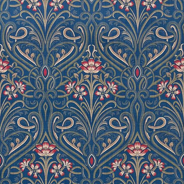 Hathaway Blue - Traditional Upholstery Fabric For Sale 