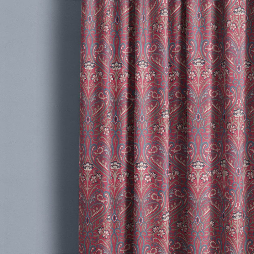 Hathaway Silver Blue - Traditional Curtain Fabric For Sale 