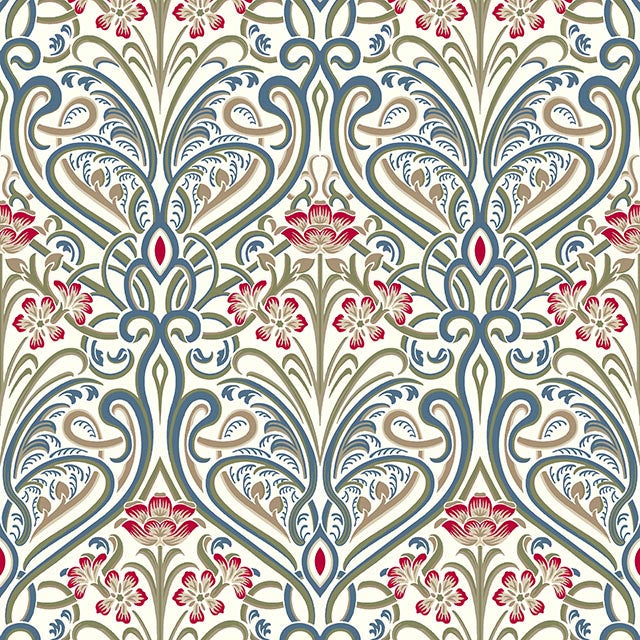 Hathaway Linen Curtain Fabric - Wedgewood