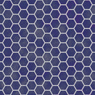 Navy honeycomb curtain fabric with a smart small-scale geometric design on polyester