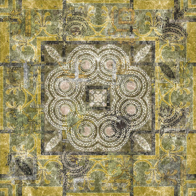 Isfahan-Leinenstoffprobe – Golden