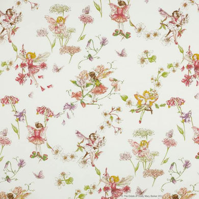 Jane Churchill Blossom Flower Fairies - J438F-01 - 4.0m-Roll End - Cream