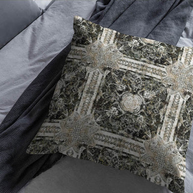 Kashan Linen Curtain Fabric - Charcoal