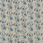 Kebir Aegean blue geometric upholstery fabric flat image, Mediterranean patterned fabric by the metre for chairs and curtains