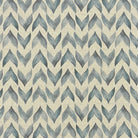 Kenitra Aegean blue geometric upholstery fabric flat image, Mediterranean patterned fabric by the metre for chairs and curtains