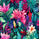 Lima floral velvet fabric – vibrant tropical velvet upholstery fabric with bold multicoloured botanical design