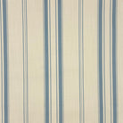 Lowick Stripe blue linen curtain fabric flat image with fine vertical striped design