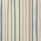Lowick Stripe coastal linen curtain fabric flat image with fresh blue green stripe
