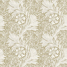 Natural William Morris velvet upholstery fabric in the heritage Marigold design