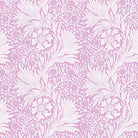 Pink William Morris velvet upholstery fabric featuring the decorative Marigold pattern