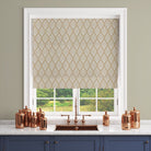  Marlow Linen Curtain Fabric in Natural on Natural – shown as a roller blind