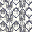 Marlow Linen Curtain Fabric in Navy on White – flat lay detail