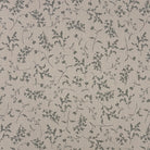 Milly Oat floral linen curtain fabric flat image with small trailing botanical design
