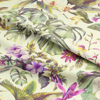 Musa Linen Curtain Fabric - Primrose