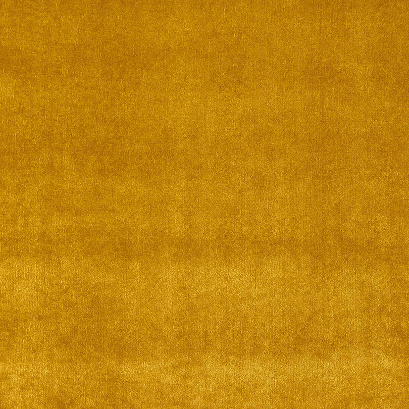 Newbury Ochre Fire Retardant Velvet Upholstery Fabric in a vibrant gold shade