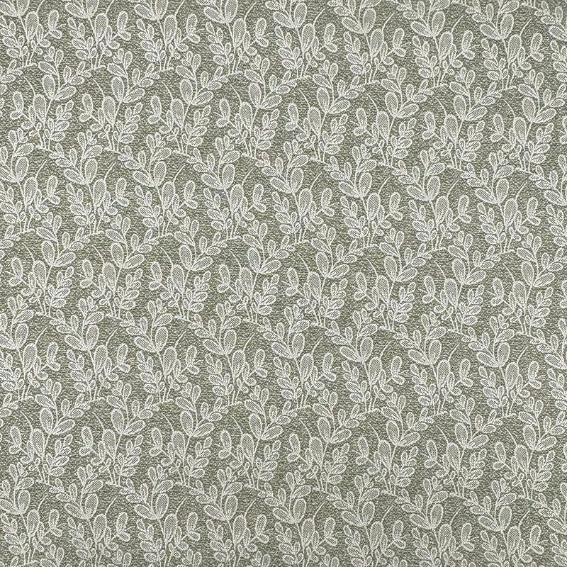 Next Filton Leaves Olive Green leaf upholstery fabric flat image with woven FR botanical pattern