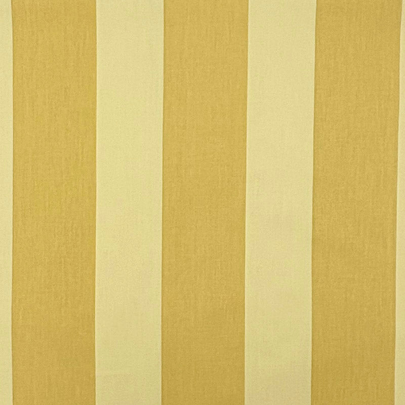 Ochre narrow stripe cotton curtain fabric flat image with warm yellow woven stripes for curtains and Roman blinds