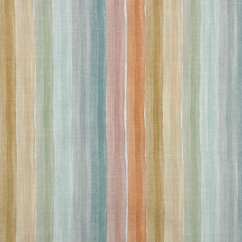 multicoloured striped fabric vertical stripe upholstery fabric detail