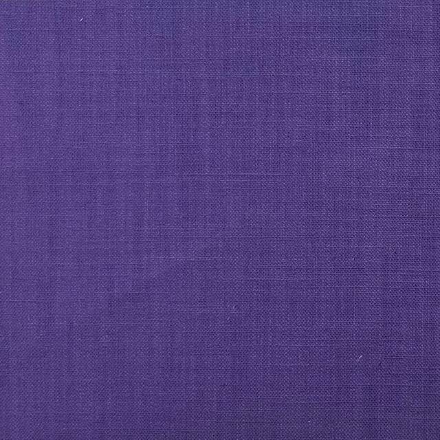 Panton Genetian Violet - Purple Plain Linen Curtain Upholstery Fabric
