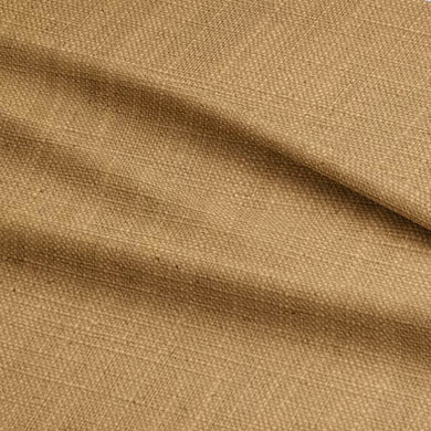 Dion Golden Apricot - Yellow Plain Cotton Curtain Upholstery Fabric UK