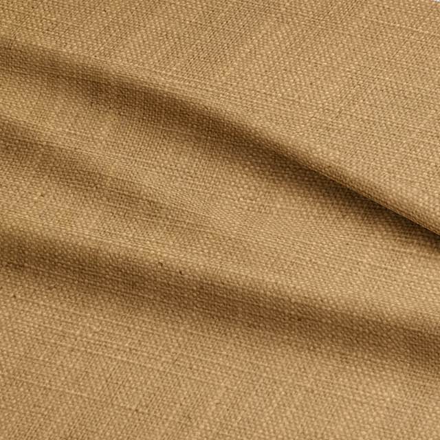 Panton Golden Apricot - Yellow Plain Linen Curtain Upholstery Fabric UK