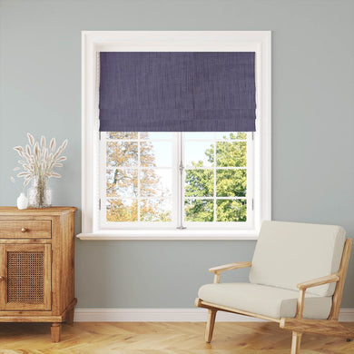 Panton Grape - Purple Plain Linen Curtain Blind Fabric