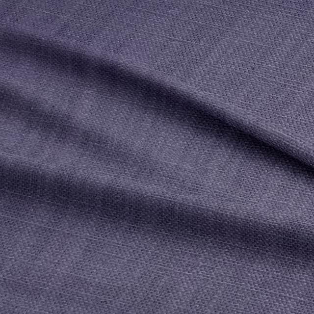 Dion Grape - Purple Plain Cotton Curtain Upholstery Fabric UK