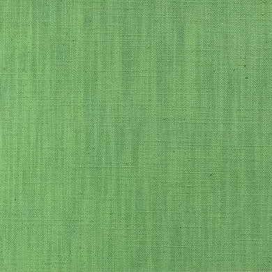 Panton Grass Green - Green Plain Linen Curtain Upholstery Fabric