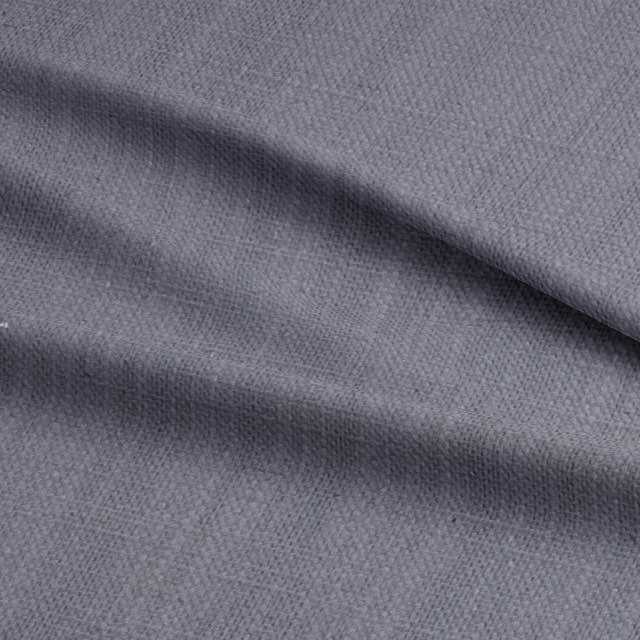 Dion Griffin - Grey Plain Cotton Curtain Upholstery Fabric UK
