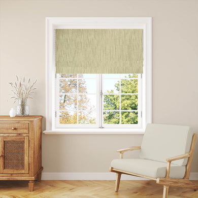 Panton Hay - Yellow Plain Linen Curtain Blind Fabric