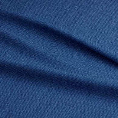 Dion Imperial Blue - Blue Plain Cotton Curtain Upholstery Fabric UK