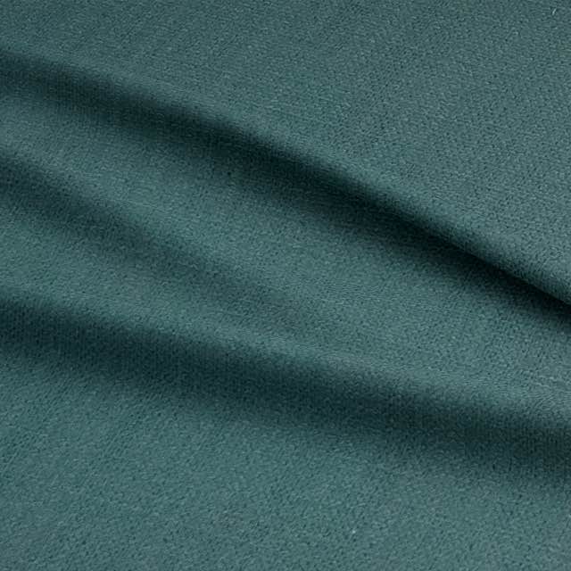 Panton Jasper - Teal Plain Linen Curtain Upholstery Fabric UK