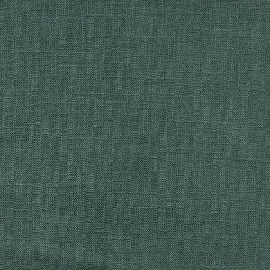 Panton Jungle Green - Teal Plain Linen Curtain Upholstery Fabric