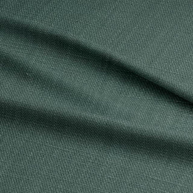 Panton Jungle Green - Teal Plain Linen Curtain Upholstery Fabric UK