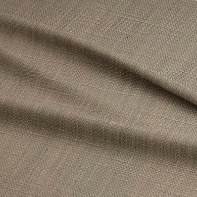 Panton Kelp - Brown Plain Linen Curtain Upholstery Fabric UK