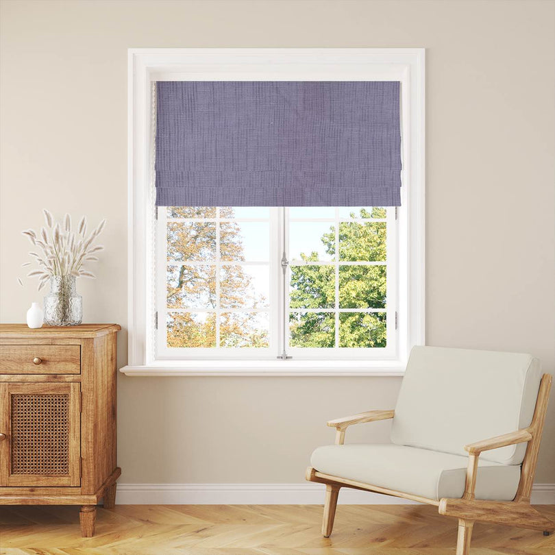 Panton Languid Lavender - Purple Plain Linen Curtain Blind Fabric