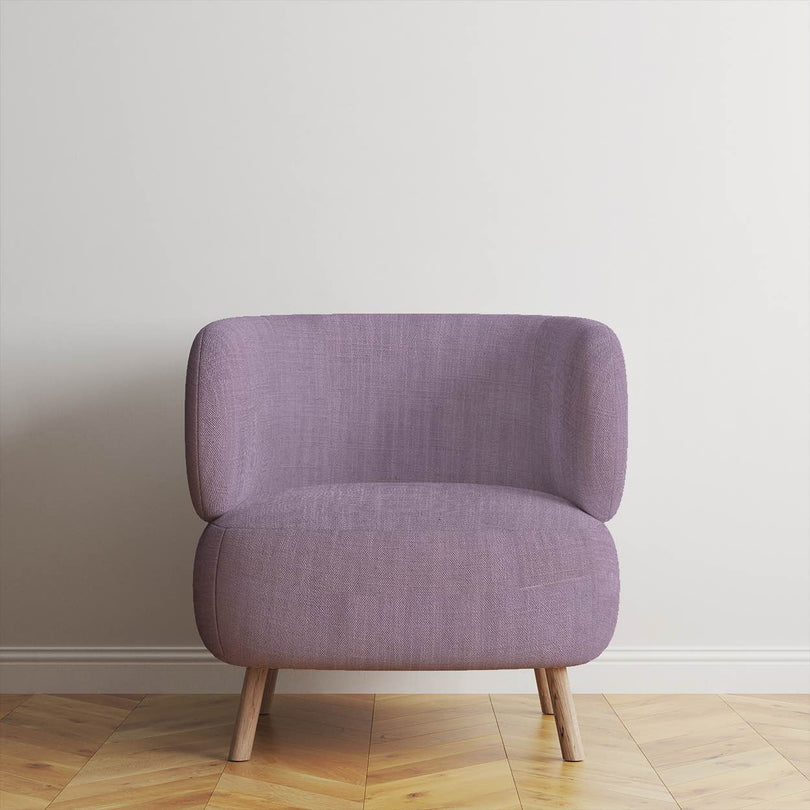 Panton Lavender Egg - Purple Plain Linen Upholstery Fabric