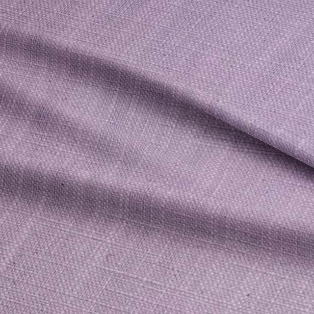Panton Lavender Egg - Purple Plain Linen Curtain Upholstery Fabric UK