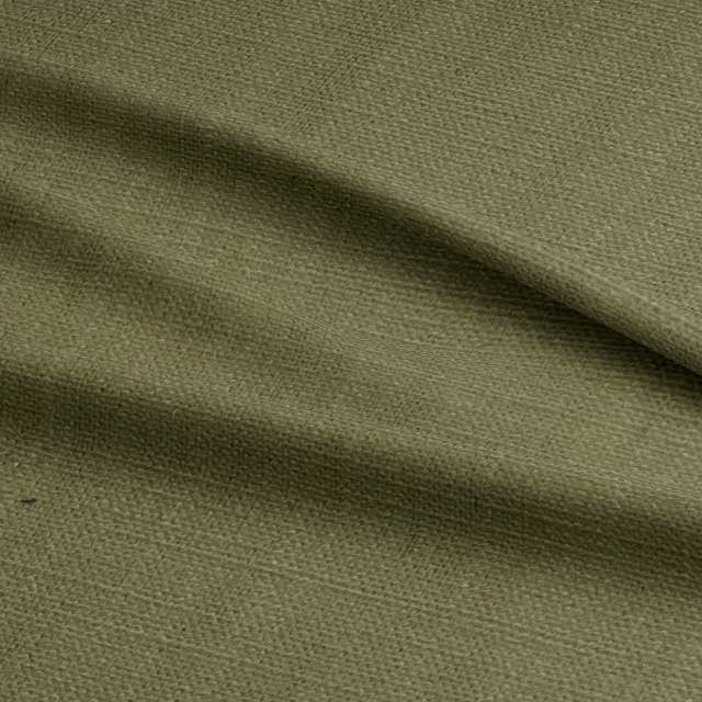 Dion Lizard - Green Plain Cotton Curtain Upholstery Fabric UK