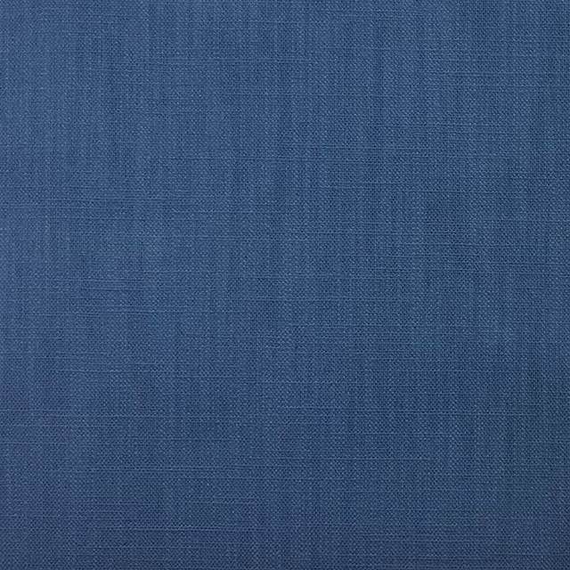 Dion Midnight - Blue Plain Cotton Curtain Upholstery Fabric