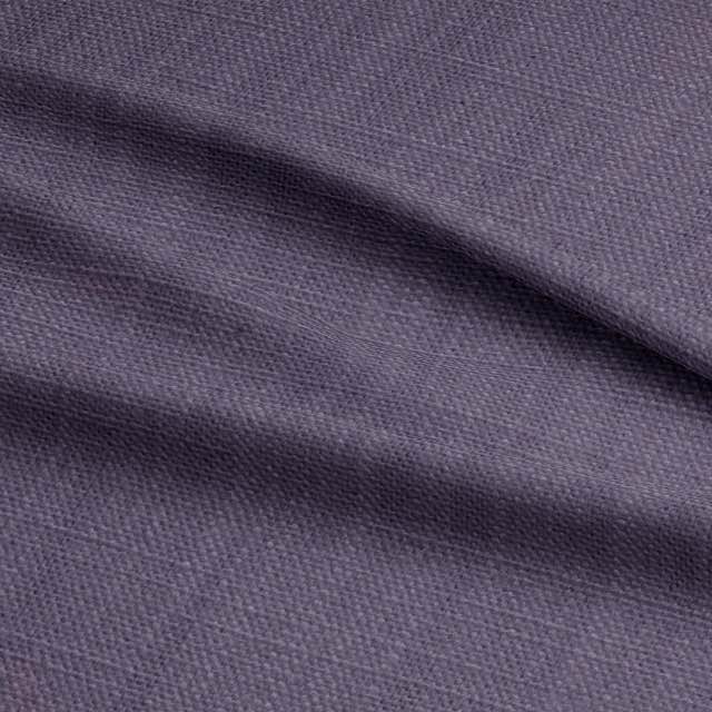 Panton Montana Grape - Purple Plain Linen Curtain Upholstery Fabric UK
