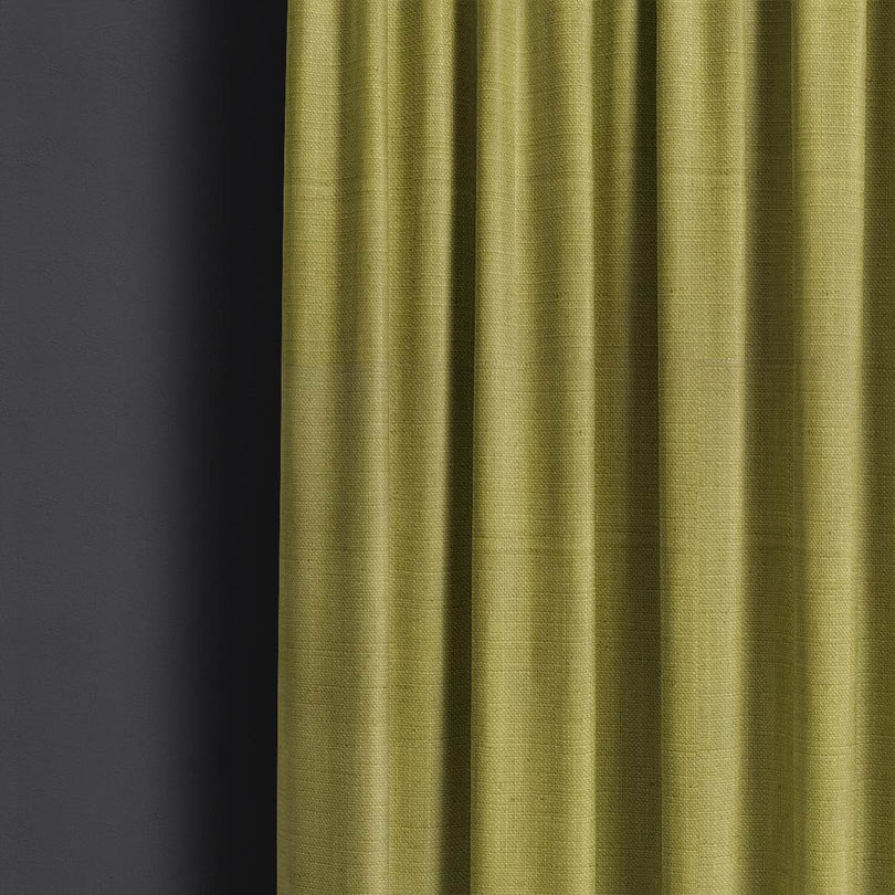 Dion Moss - Green Plain Cotton Curtain Fabric