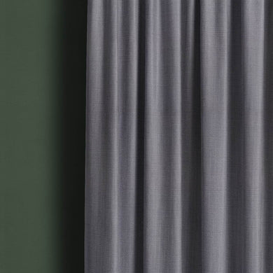 Dion Neutral Grey - Grey Plain Cotton Curtain Fabric