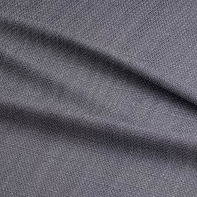 Panton Neutral Grey - Grey Plain Linen Curtain Upholstery Fabric UK