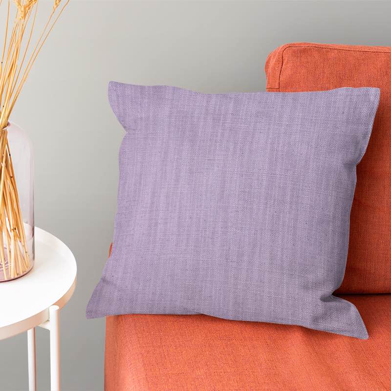 Dion Orchid Petal - Purple Plain Cotton Cushion Upholstery Fabric