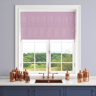 Panton Parfait - Purple Plain Linen Curtain Blind Fabric